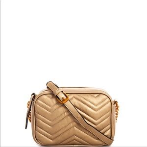 Good Chevron Quilted Vegan Leather Crossbody Bag